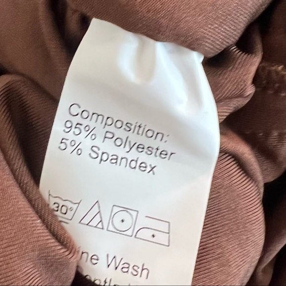 SHEIN Brown One Shoulder Midi Dress - Picture 5 of 6